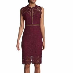 BARDOT Boysenberry‎ Mariano Lace Sheath Dress